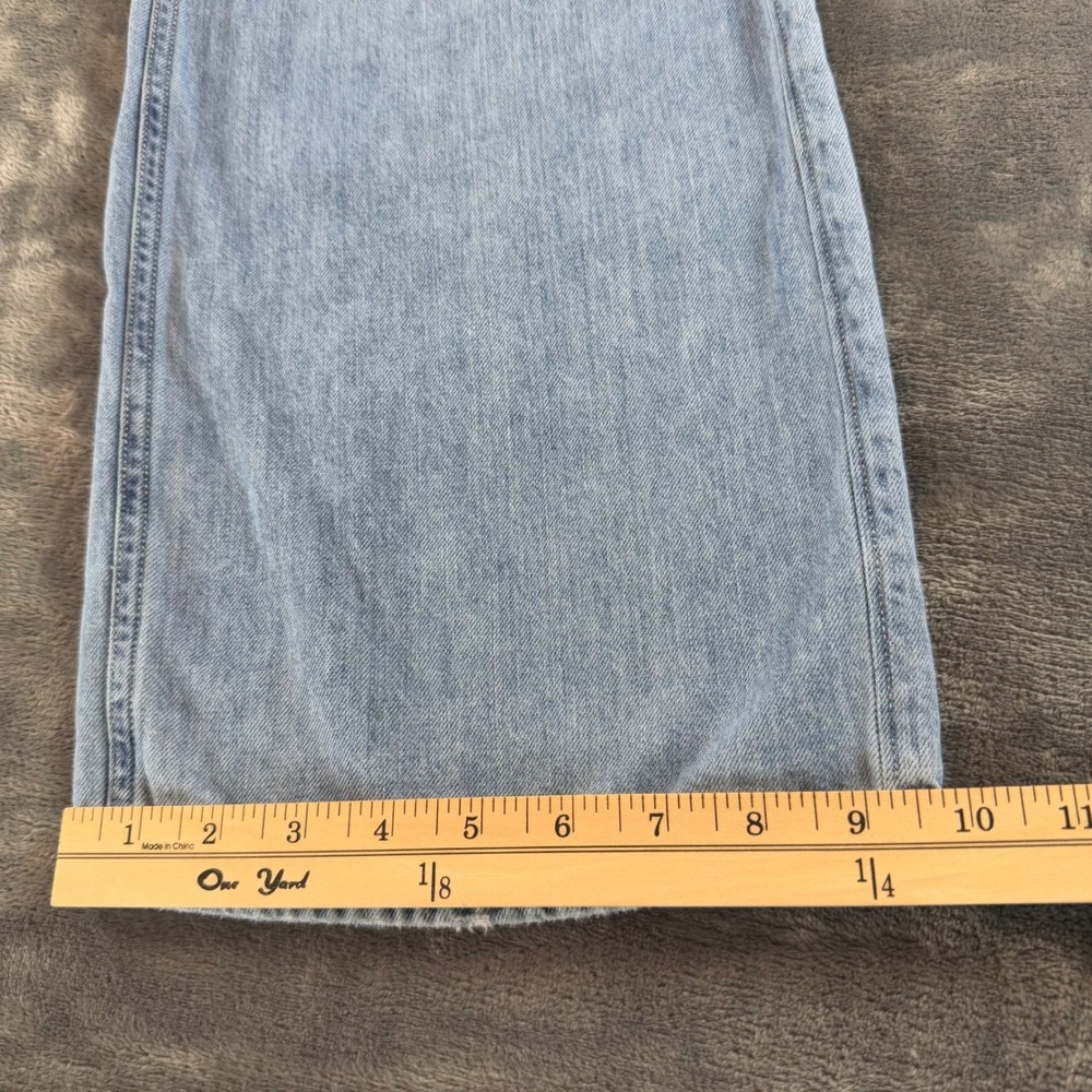 Hollister Ultra High-Rise Vintage Baggy Pants Light Wash Distressed Jeans 5R/27R - Picture 8 of 9